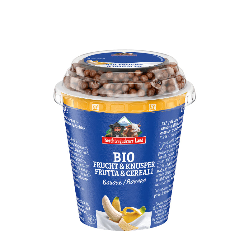 Organic Fruit & Crunchy Yoghurt Banana 3,9% Fat, 150g