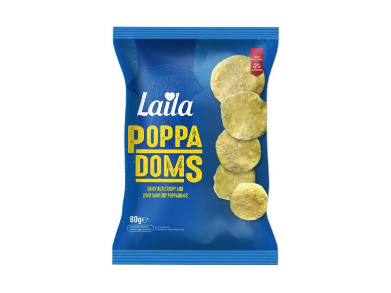 Laila Poppadoms Plain, 75g