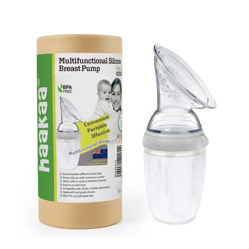 Haakaa Generation 3 Silicone Breast Pump Grey, 250ml