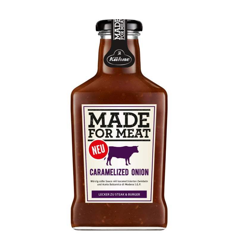 Kuhne Made For Meat Sauce Caramelized Onion, 375ml