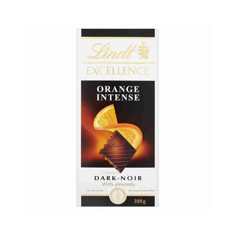 Lindt Excellence Dark Orange Intense Bar, 100g