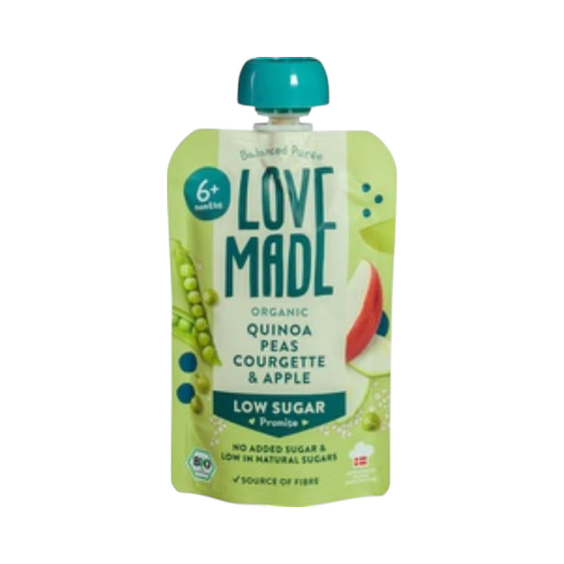 Lovemade Squeeze Pouch Quinoa Pea Zucchini & Apple, 100g