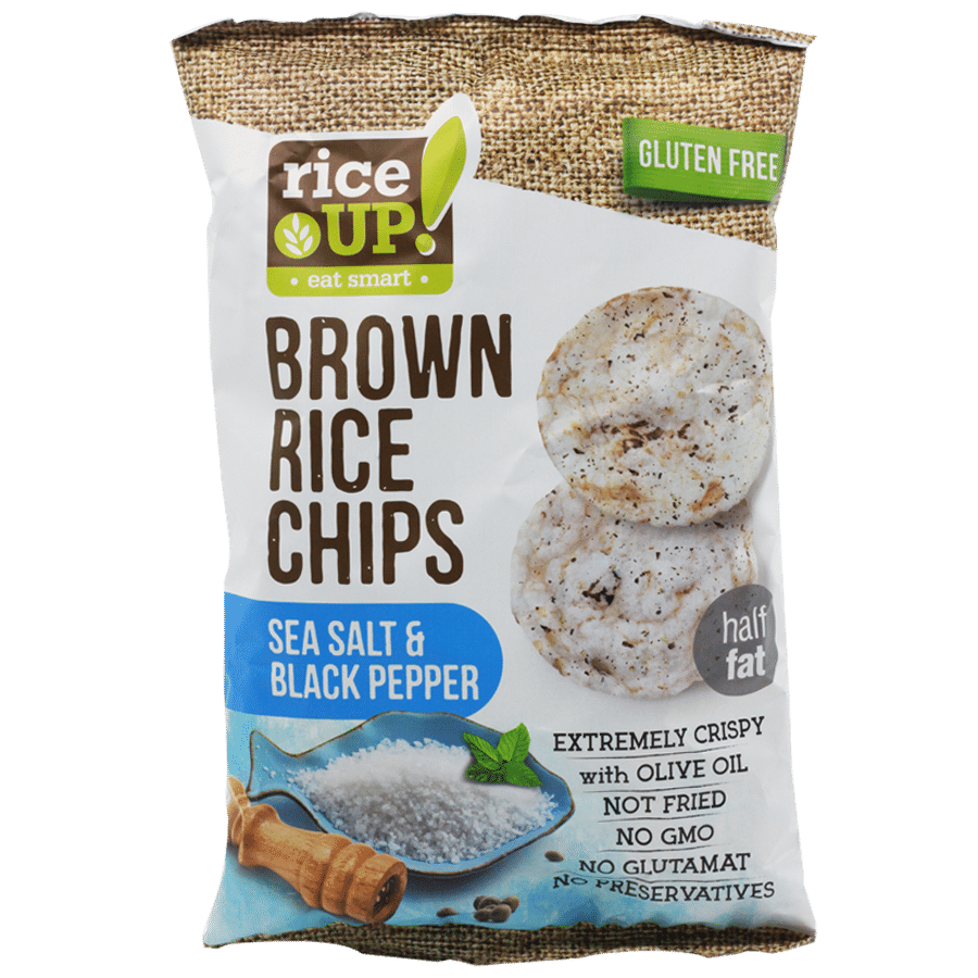 Rice Up! Brown Rice Chips 60g Meats & Eats