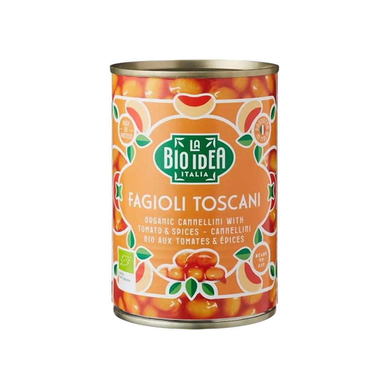 La Bio Idea Organic Cannellini Beans With Tomato Sauce, 400g