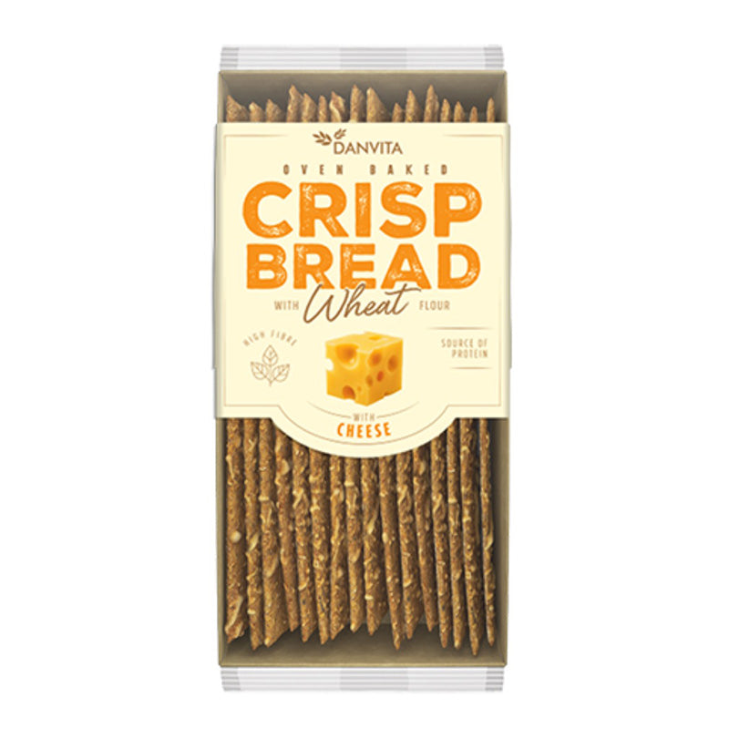 Danvita Crispbread Cheese Wheat, 130g