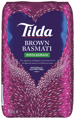 Tilda Pure Brown Basmati Rice 500g Meats & Eats