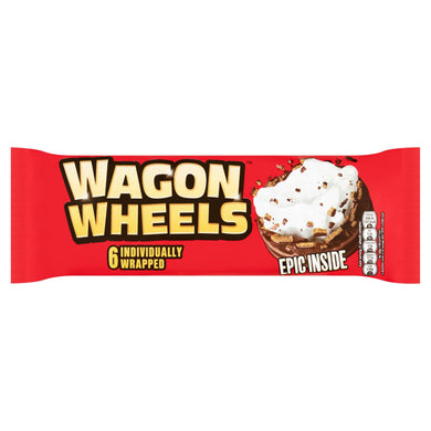 Burton's Wagon Wheels x6, 216g Meats & Eats