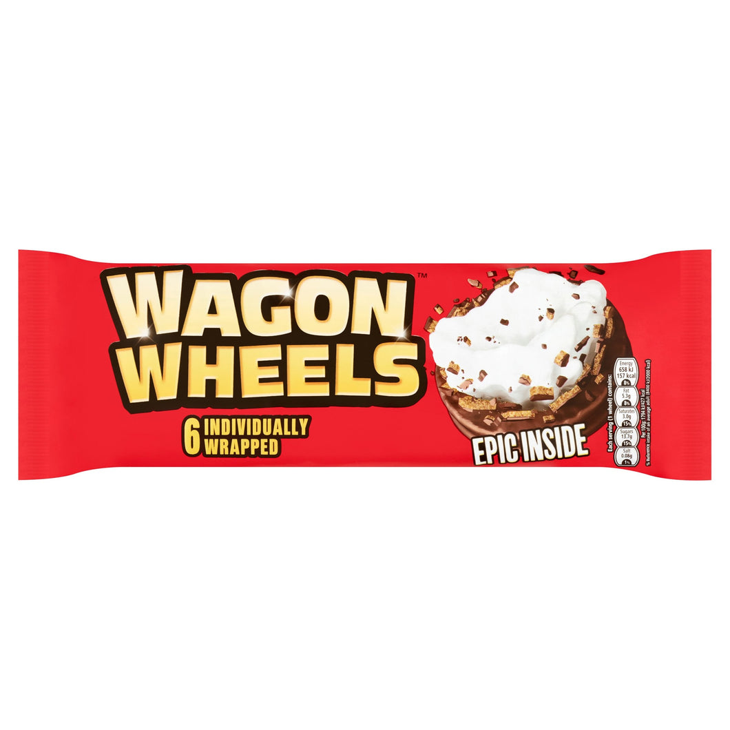 Burton's Wagon Wheels x6, 216g