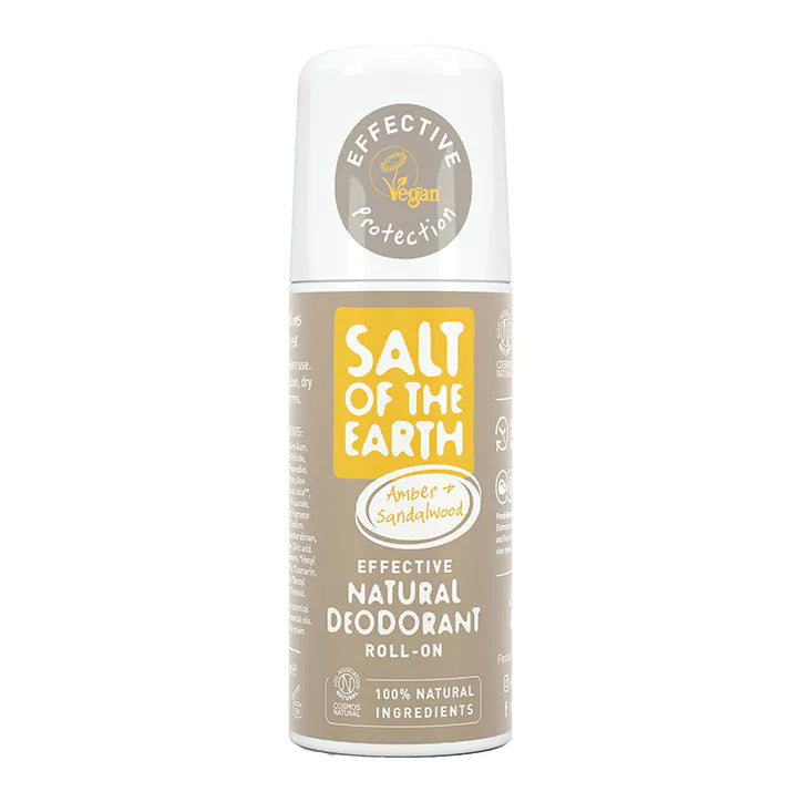 Salt of the Earth Amber & Sandalwood Roll-On Deodorant, 75ml