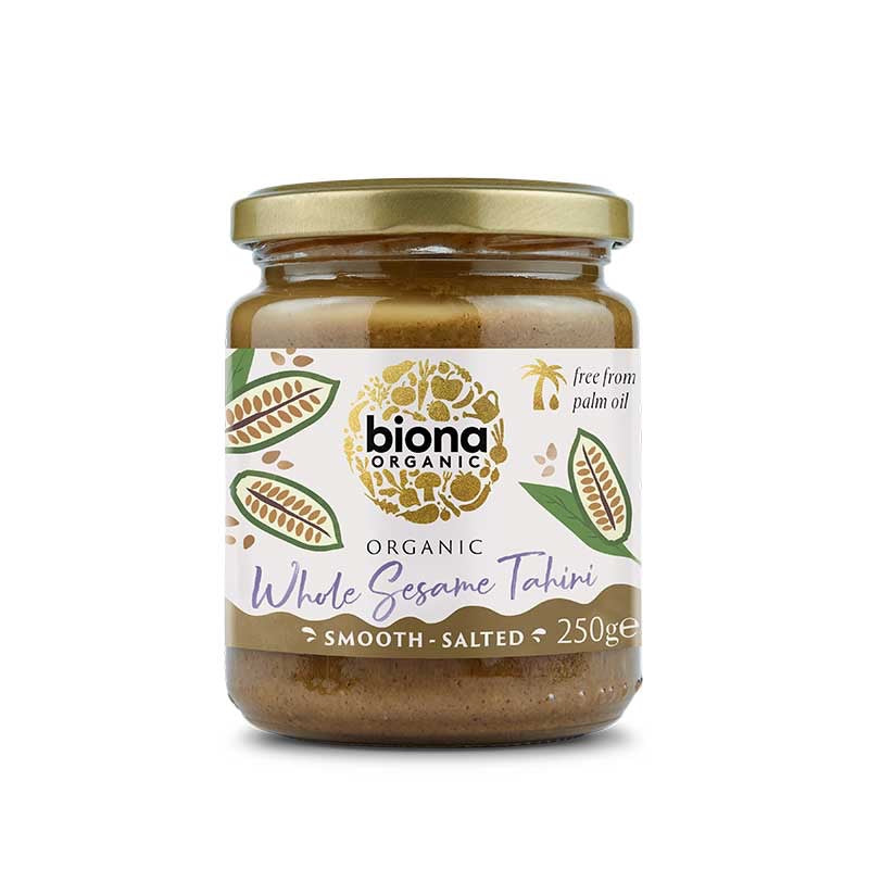 Biona Whole Sesame Tahini Smooth Salted, 250g