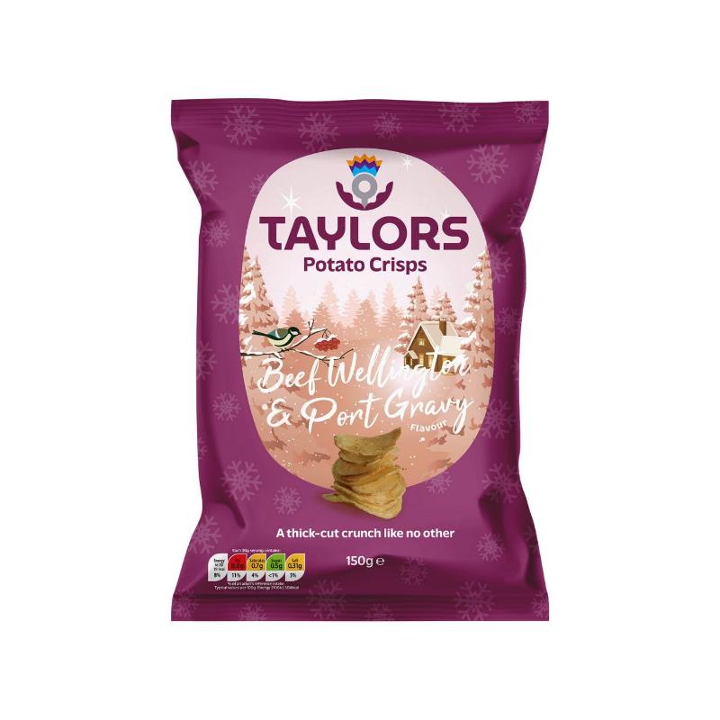 Taylors Beef Wellington & Port Gravy Potato Crisps,  150g