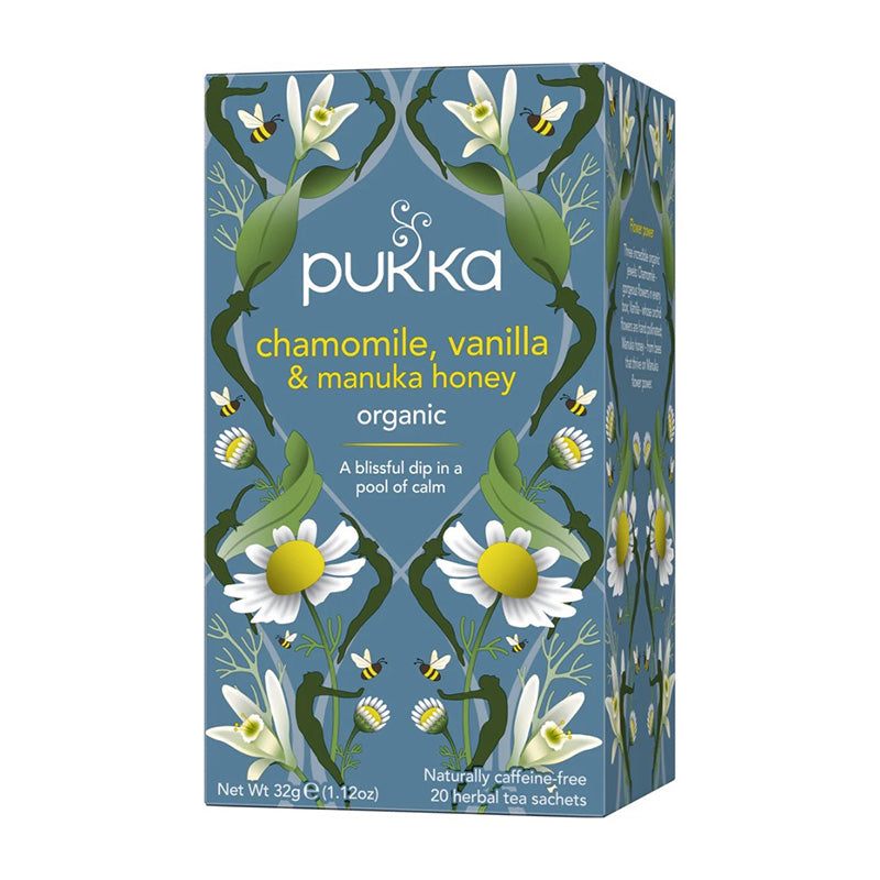 Pukka Organic Chamomile, Vanilla & Manuka Honey, 20 Bags