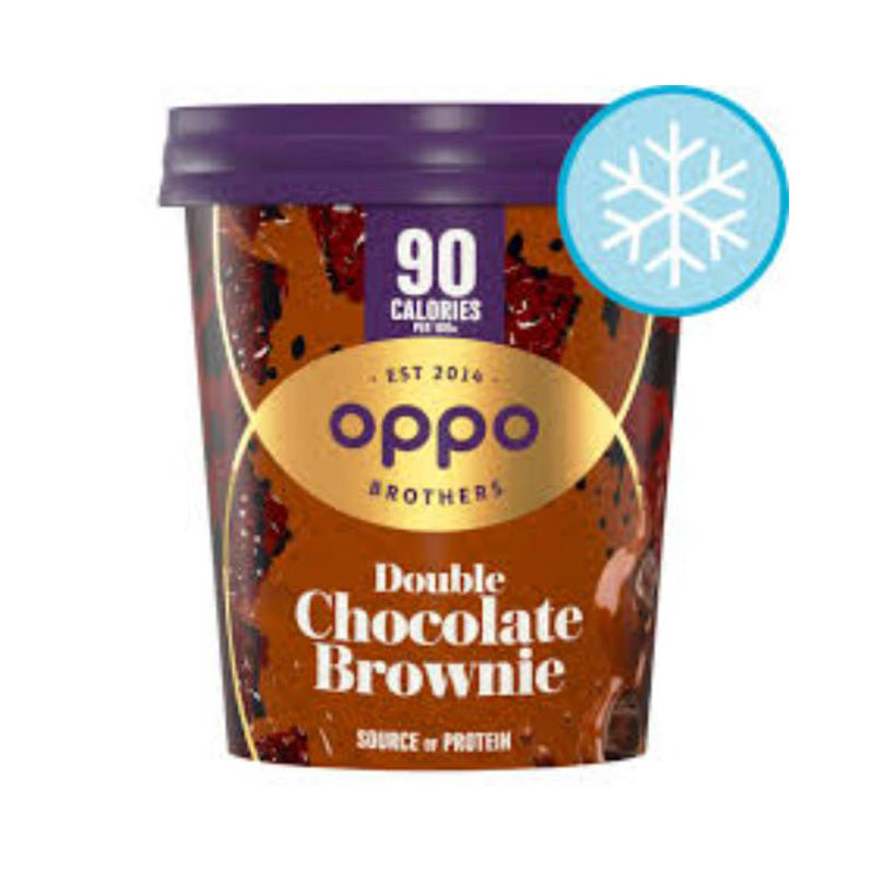 Oppo Double Chocolate Brownie Ice Cream Tub, 475ml