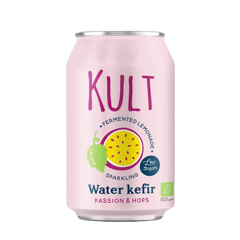 Kult Water Kefir Passion Fruit & Hops, 330ml