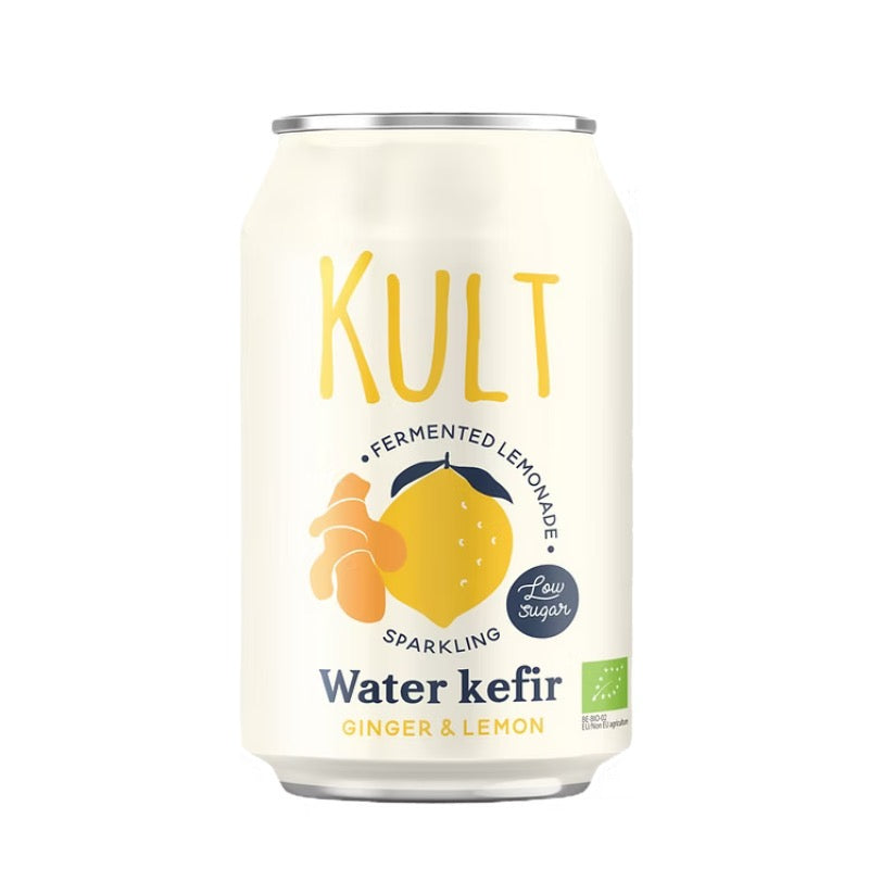 Kult Water Kefir Ginger & Lemon, 330ml