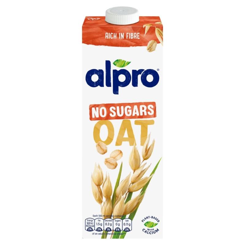 Alpro Oat Milk Unsweetened, 1Lt