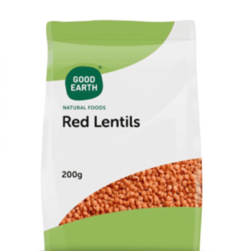 Good Earth Red Lentils, 200g