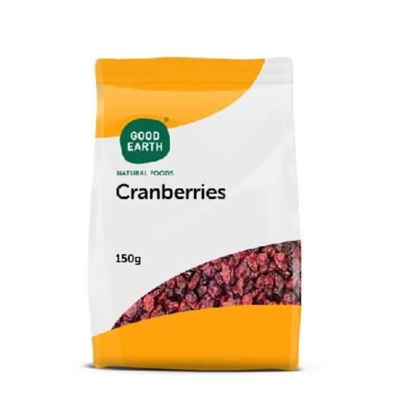 Good Earth Whole Cranberries 25c Off, 150g