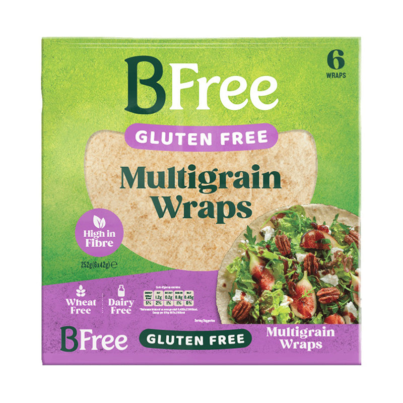 BFree Gluten-Free Sweet Multigrain Wraps, 6 x 252g