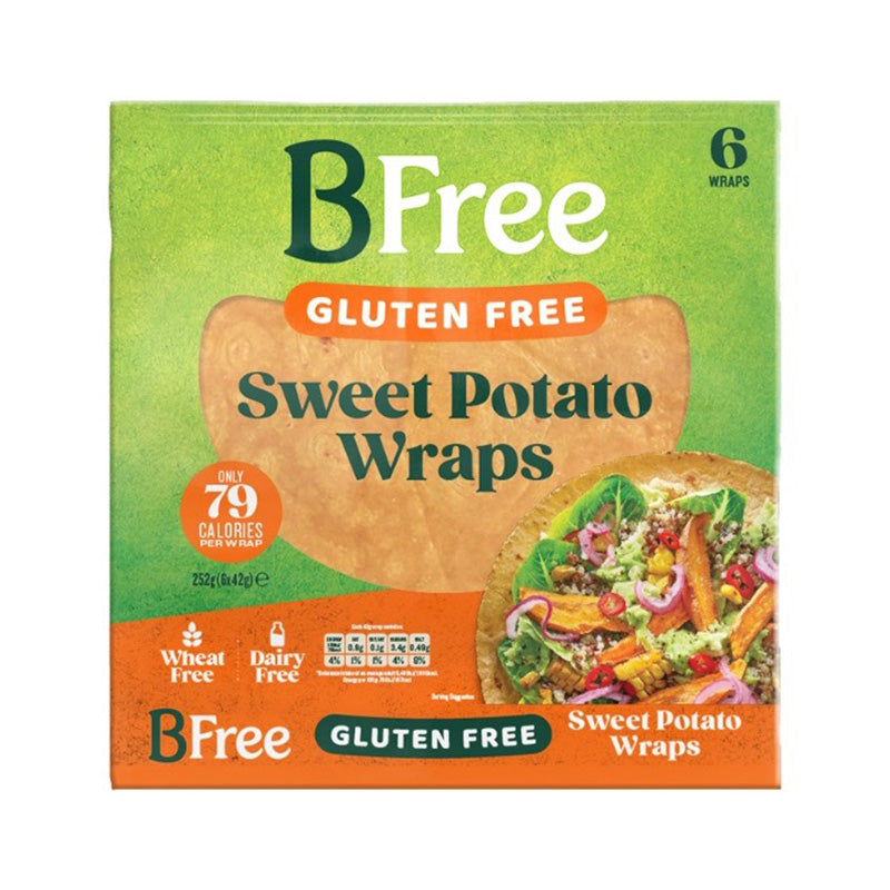 BFree Gluten-Free Sweet Potato Wraps, 6 x 252g