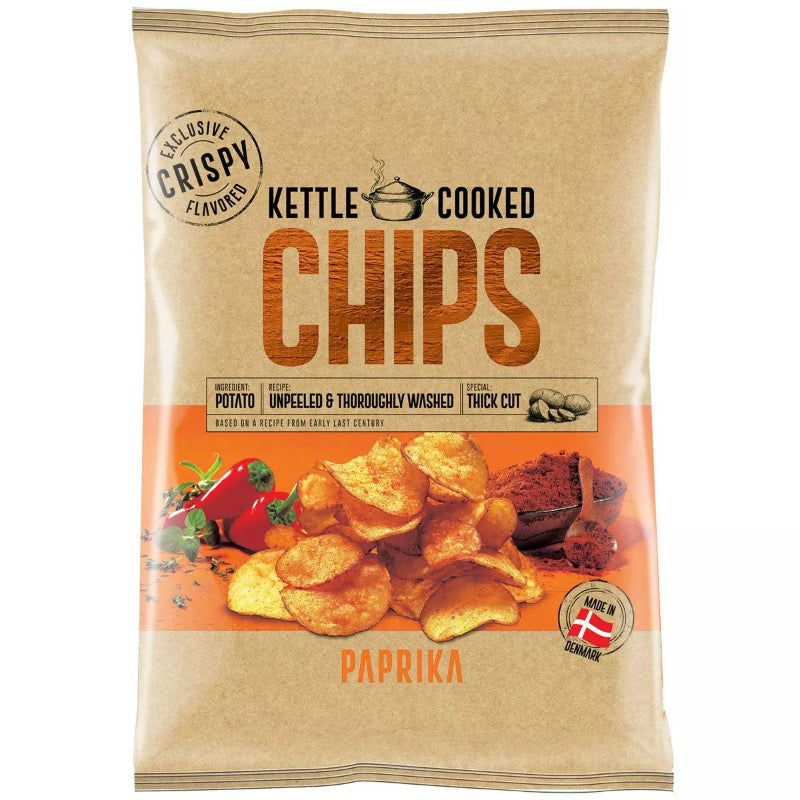 Kettle Cooked Chips Paprika, 150g