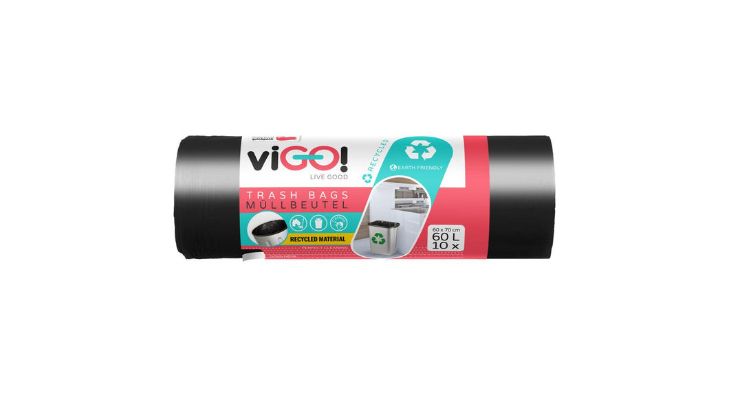 viGO! Garbage Bags, 10 x 60 Liters