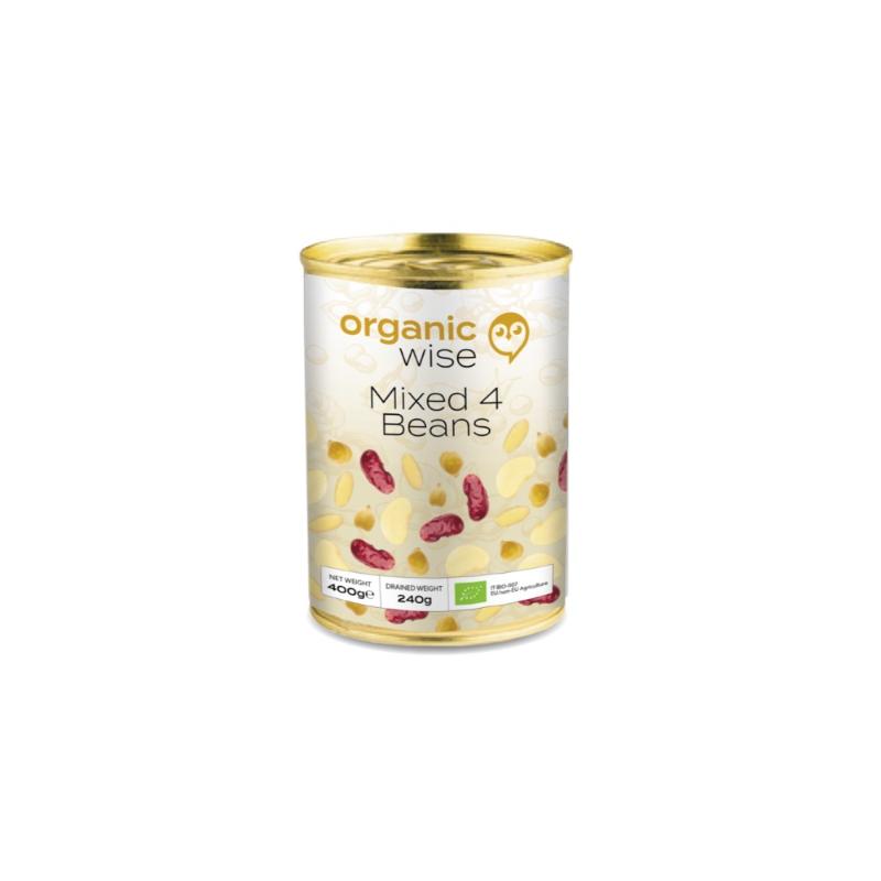 Organic Wise Mixed 4 Beans, 400g