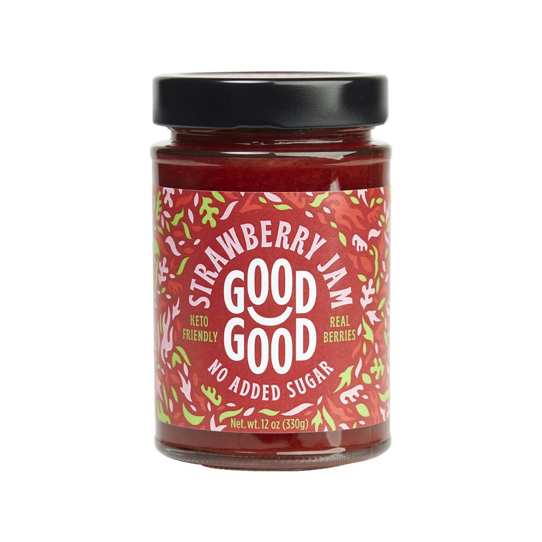 Good Good No Added Sugar Jam Strawberry, 330g