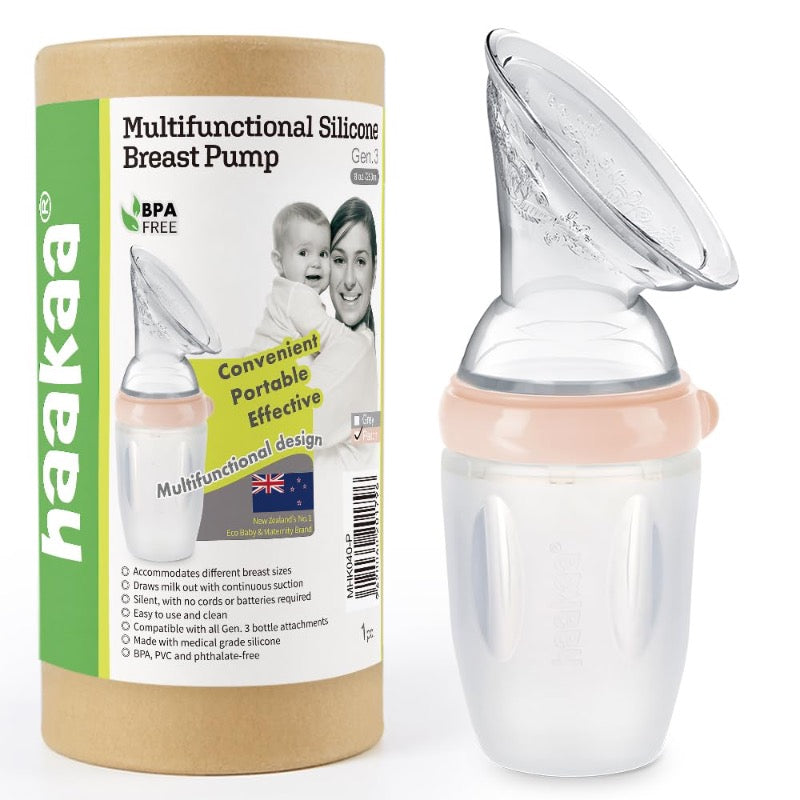 Haakaa Generation 3 Silicone Breast Pump Peach, 250ml