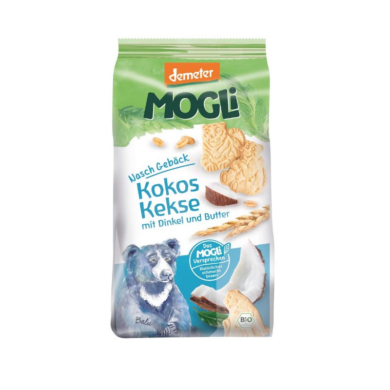 Mogli Organic Coconut Biscuits, 125g