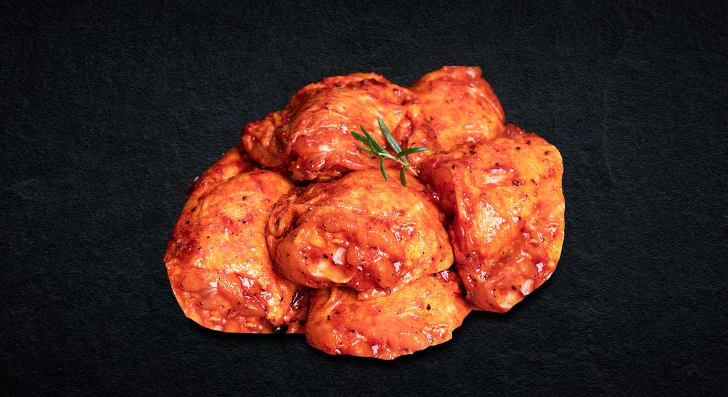 Fresh Marinated Boneless Chicken Thighs Sunrise, 500g