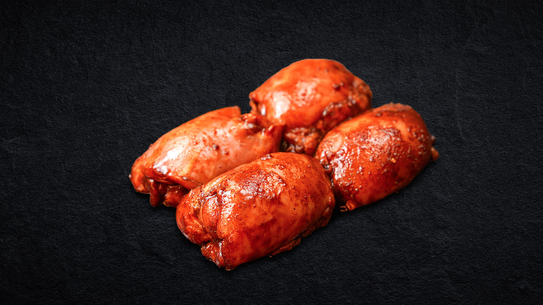 Fresh Marinated Boneless Chicken Thighs Louisianna BBQ, 500g
