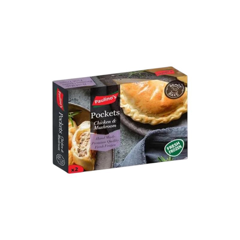 Chicken & Mushroom Pockets, 2 x 625g