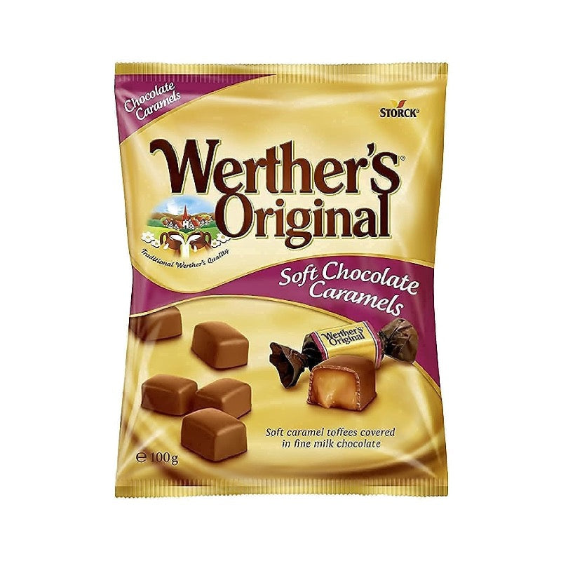 Werther's Original Soft Chocolate Caramel Toffees, 120g
