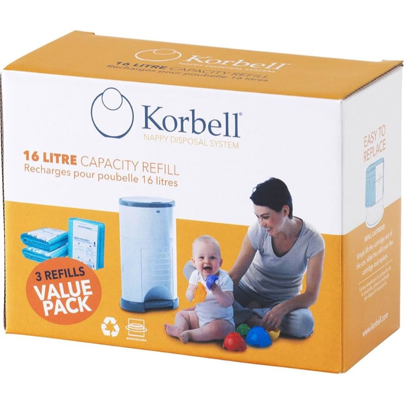 Korbell Nappy Disposal System Refills 3 Pack