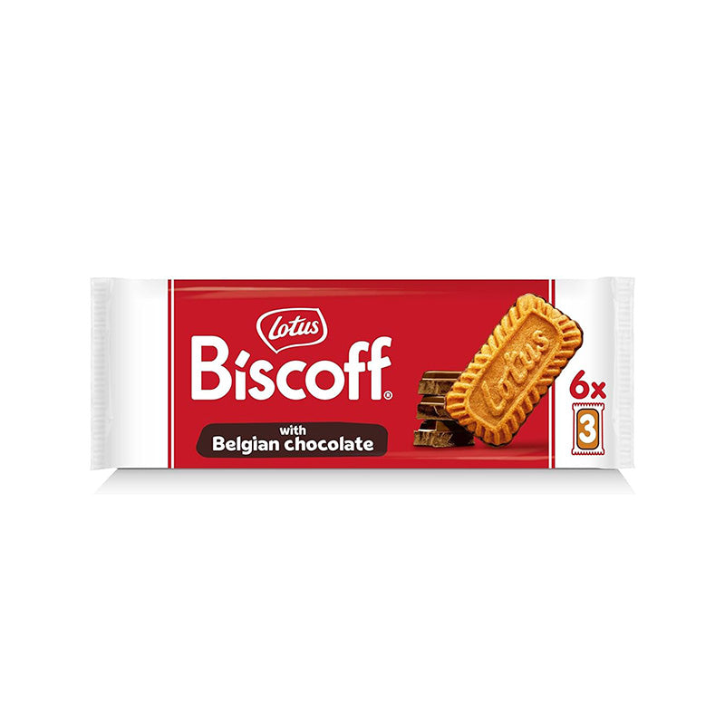 Lotus Biscoff With Belgian Chocolate, 6x 22g
