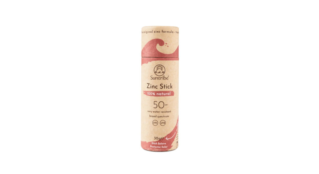 Suntribe Organic Mineral Zinc Sun Stick Pretty Pink SPF50, 30g