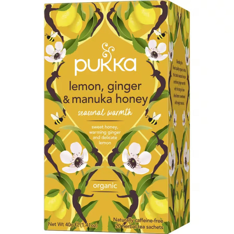 Pukka Lemon ginger and manuka honey x20