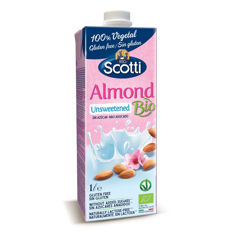 Scotti Bio Unsweetened Almond, 1Lt