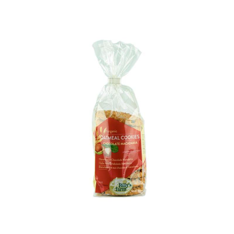 Billy's Farm Chocolate Macadamia Oatmeal Cookies, 200g