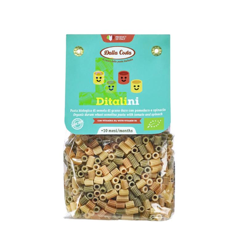 Dalla Costa Organic Ditalini With Tomatoes & Spinach, 200g