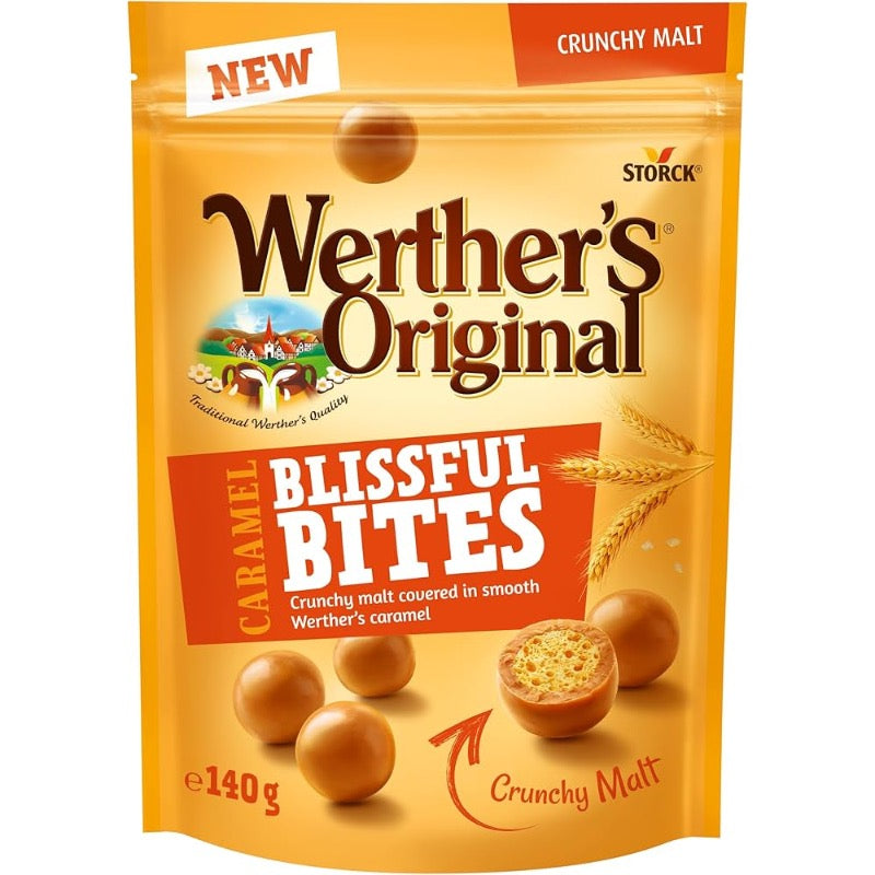 Werther's Original Blissful Caramel Bites Crunchy, 140g