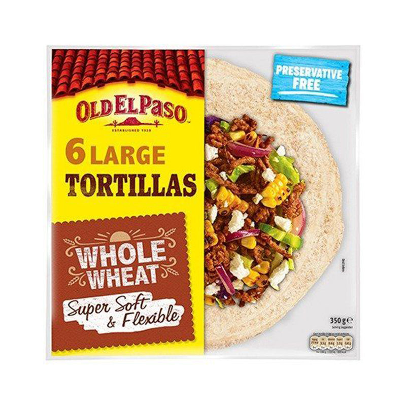 Old El Paso Wholewheat Tortillas, 350g