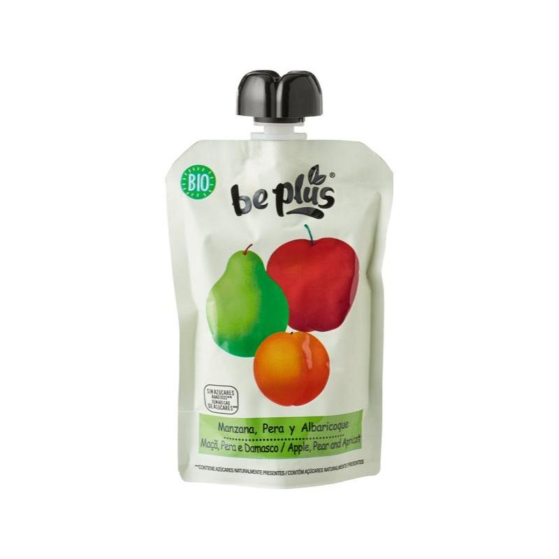 Be Plus Organic Squeeze Apple Pear & Apricot, 100g