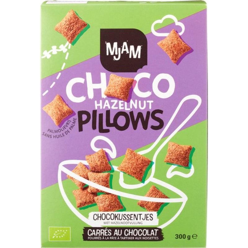 MJAM Organic Choco Hazelnut Pillows, 300g