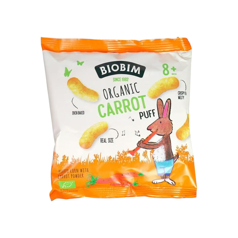 Biobim Organic Carrot Puff 8+ Months, 20g