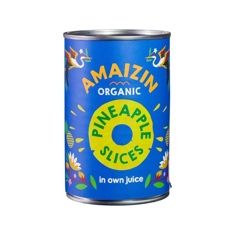 Amaizin Organic Pineapple Slices In Juice, 400g