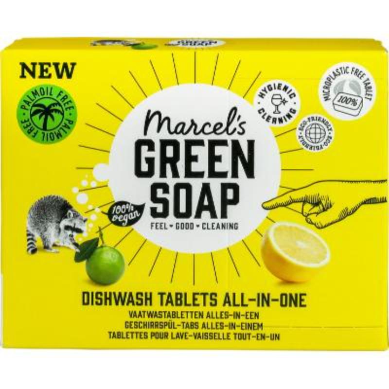 Marcel's Green Soap All In One Dishwasher Tablets, x25