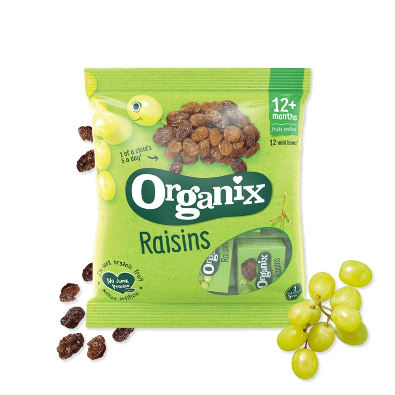 Organix Raisins Mini Boxes, 168g