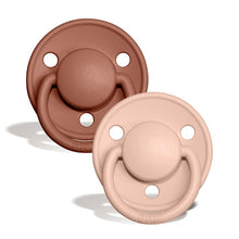 Load image into Gallery viewer, BIBS De Lux 2 PACK Woodchuck/Blush - Round / Silicone One Size
